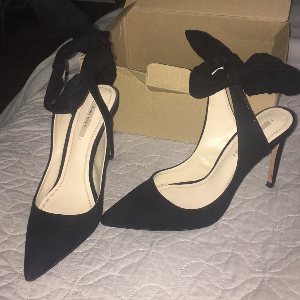 Zara black heels
